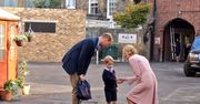 Pierwszy dzień w szkole księcia Jerzego. Zobaczcie, jak do szkoły szli William i Harry