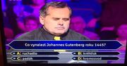 Pytanie w czeskich "Milionerach" o to, co wynalazł Gutenberg jest hitem internetu. Odpowiedzi wywołały śmiech