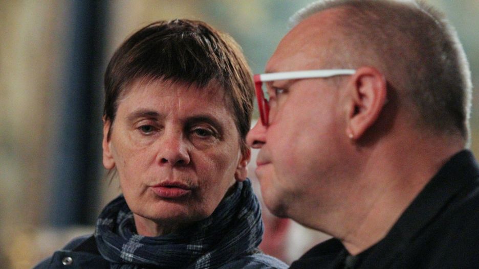 Janina Ochojska i Jerzy Owsiak w 2014 r.