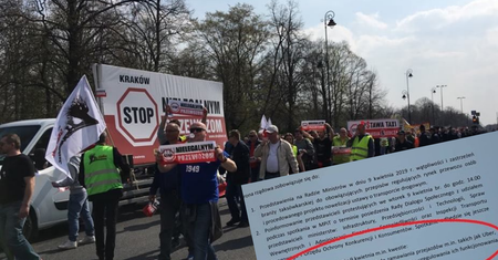 Protest taksówkarzy. Rząd "poruszy kwestię czasowego wyłączenia" aplikacji takich jak Uber