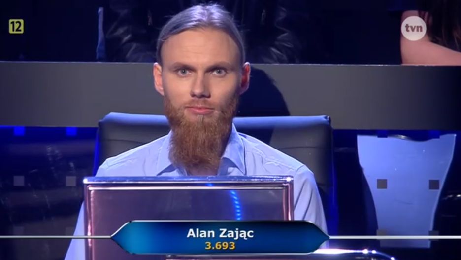 Drugim uczestnikiem został Alan Zając
