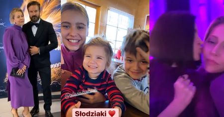 Zakopiański Sylwester celebrytów: Oliwia Bieniuk pozuje z córką Natalii Siwiec, całuśne Katarzyna Warnke i Joanna Horodyńska (FOTO)