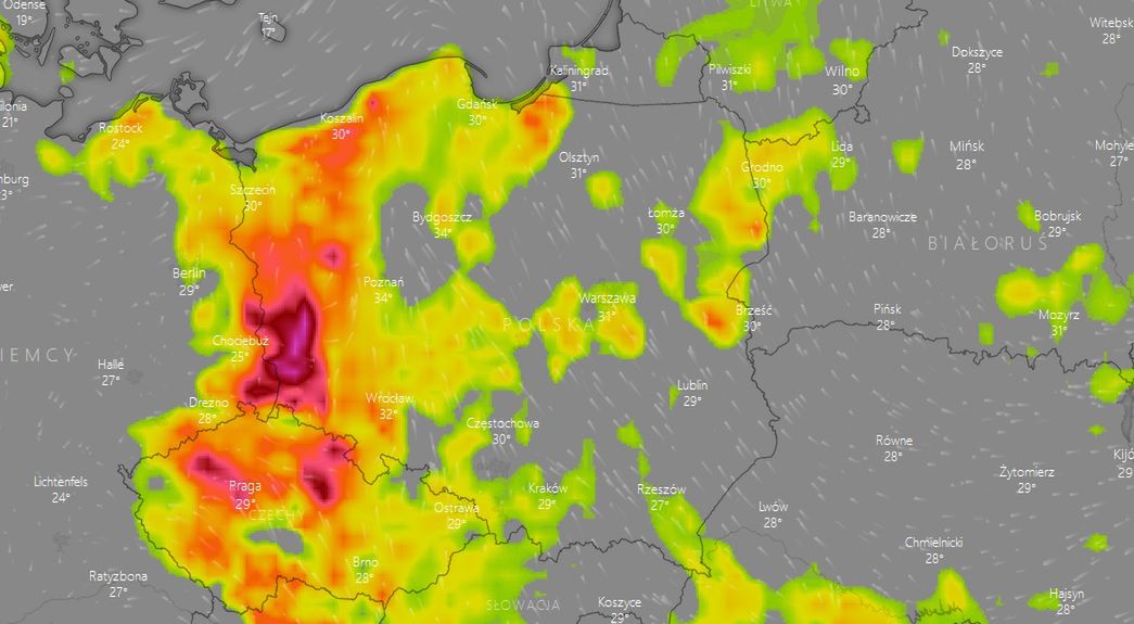 Gdzie jest burza? IMGW informuje: coraz więcej chmur burzowych nad Polską