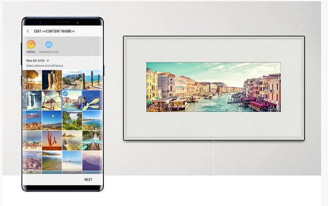 Za pomocą SmartThings i Trybu Ambient ustawisz na ekranie Samsung QLED dowolny obraz ze swojej galerii czy dzieło sztuki 