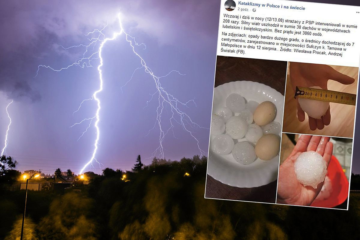 Pogoda. Burze nad Polską. Ponad 200 interwencji straży, nadchodzą kolejne wyładowania