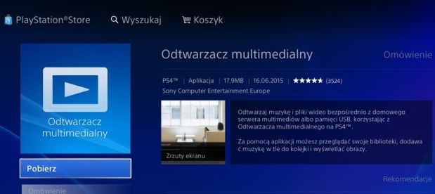 PS4 wreszcie dostało multimedialny odtwarzacz z prawdziwego zdarzenia