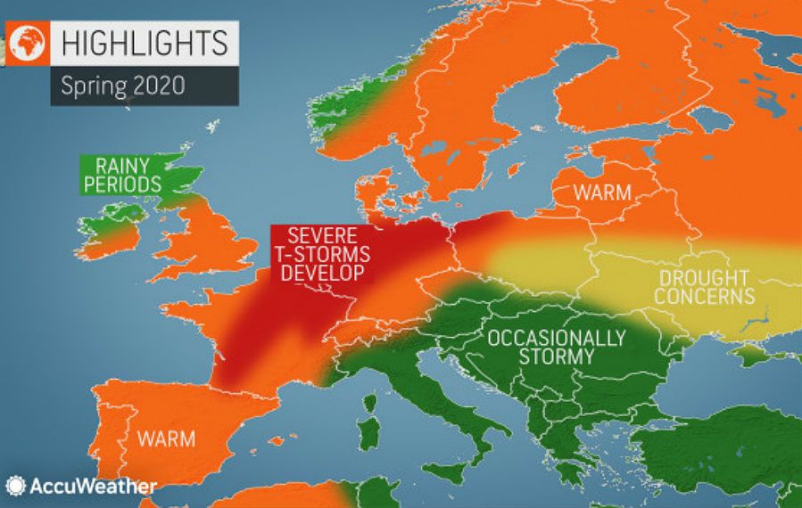 Ciepło, burzowo, możliwe tornada. Amerykańscy meteorolodzy przewidują pogodę na wiosnę