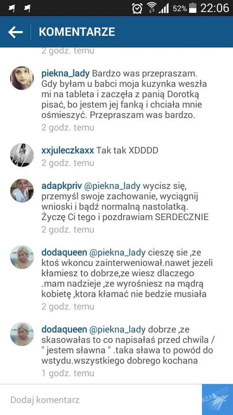 Doda weszła w dyskusję z 10-letnią dziewczynką