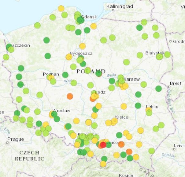 Smog po europejsku i po polsku
