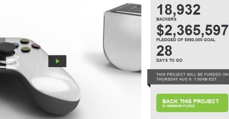 Ouya, konsola z Androidem wielkim sukcesem na Kickstarterze
