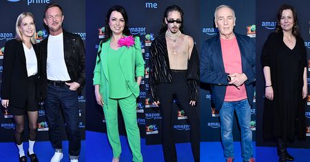 Gwiazdy na premierze "LOL: Kto się śmieje ostatni": Cezary Pazura z żoną, Agata Kulesza, Michał Szpak