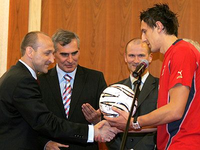 Premier spotkał się z reprezentacją Polski w piłce nożnej