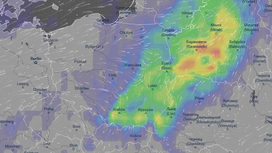Burze mogą pojawić się we wschodniej części kraju w najbliższych kilkudziesięciu godzinach