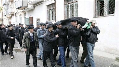 Pogrzeb jednej z ofiar ataku na Nalczyk