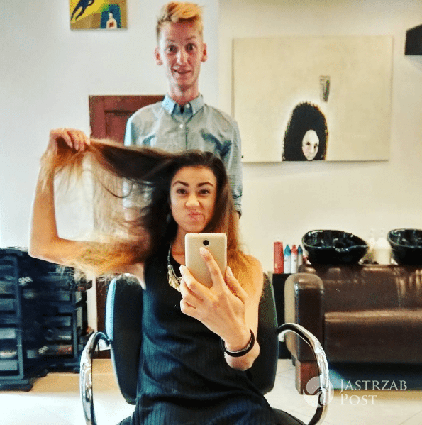 Maja Hyży u fryzjera