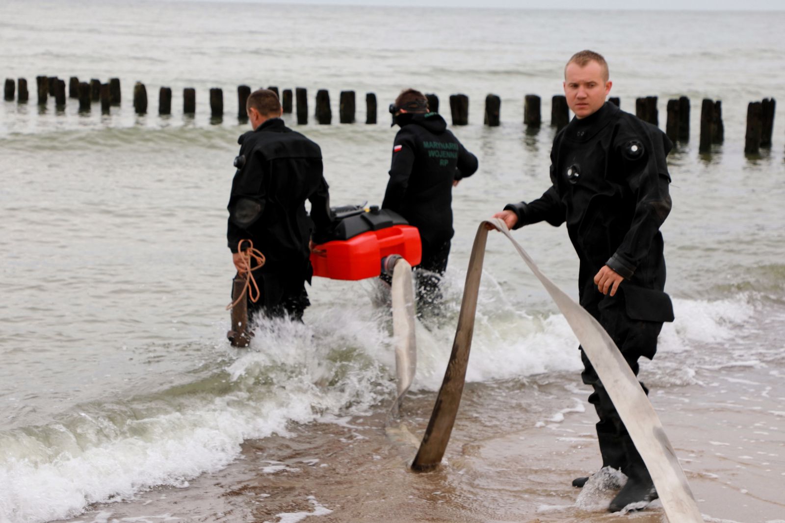 Bomby znajdowały się przy samej plaży w Kołobrzegu