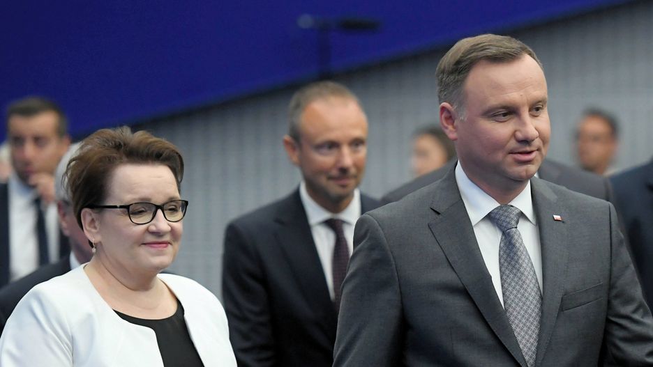 Minister Anna Zalewska, prezydent Andrzej Duda