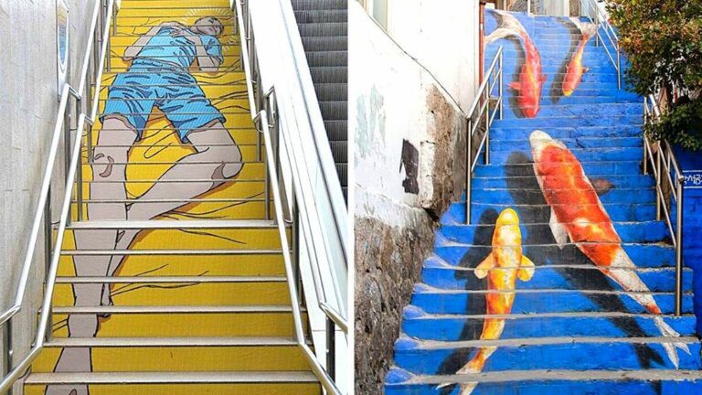 Steps That Make You Want to Sit There for Hours and Take Hundreds of Selfies. 21 Amazing Places Painted by Artists!