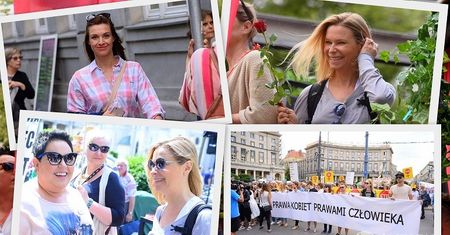 Gwiazdy na Marszu Godności: Dorota Wellman, Paulina Młynarska, Julia Kamińska... [Galeria]