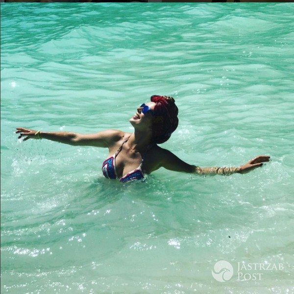 Dorota Gardias na rajskich wakacjach z córką