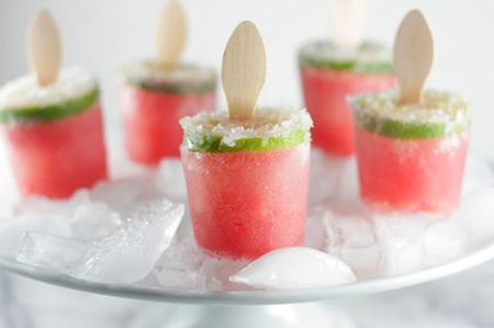 Watermelon Margarita Poptails