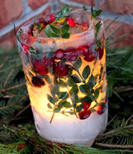 Holiday Ice Lanterns