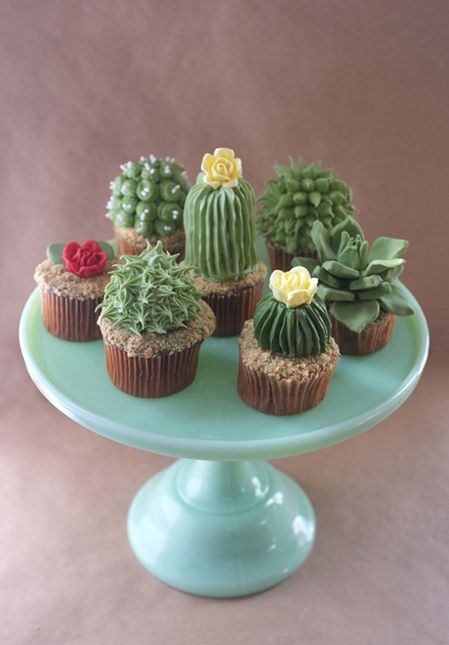 House Plant Cupcakes