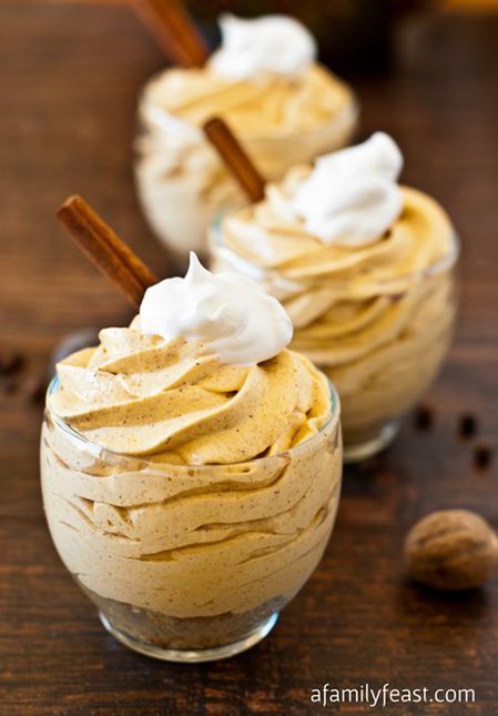 No-Bake Mini Pumpkin Cheesecakes