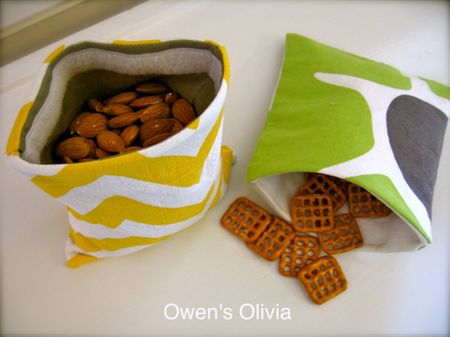 Fabric Snack Bags