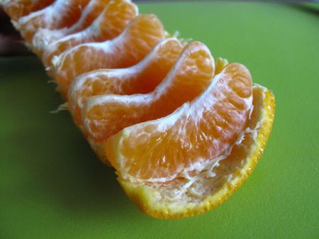 Peeling Mandarin Oranges