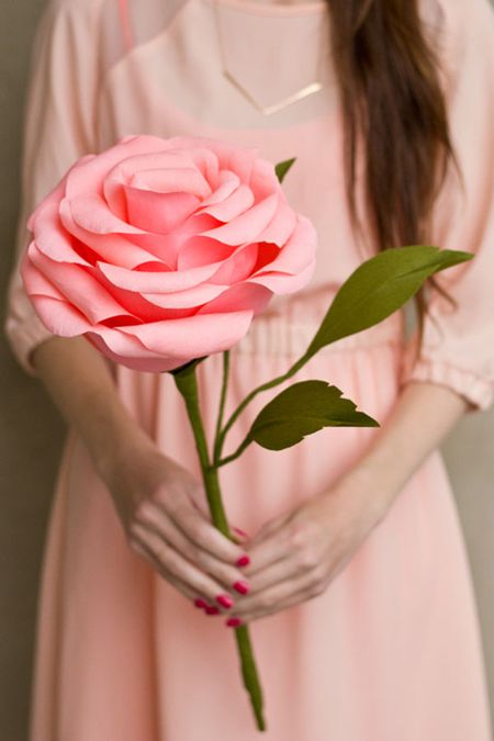 Giant Crepe Paper Roses