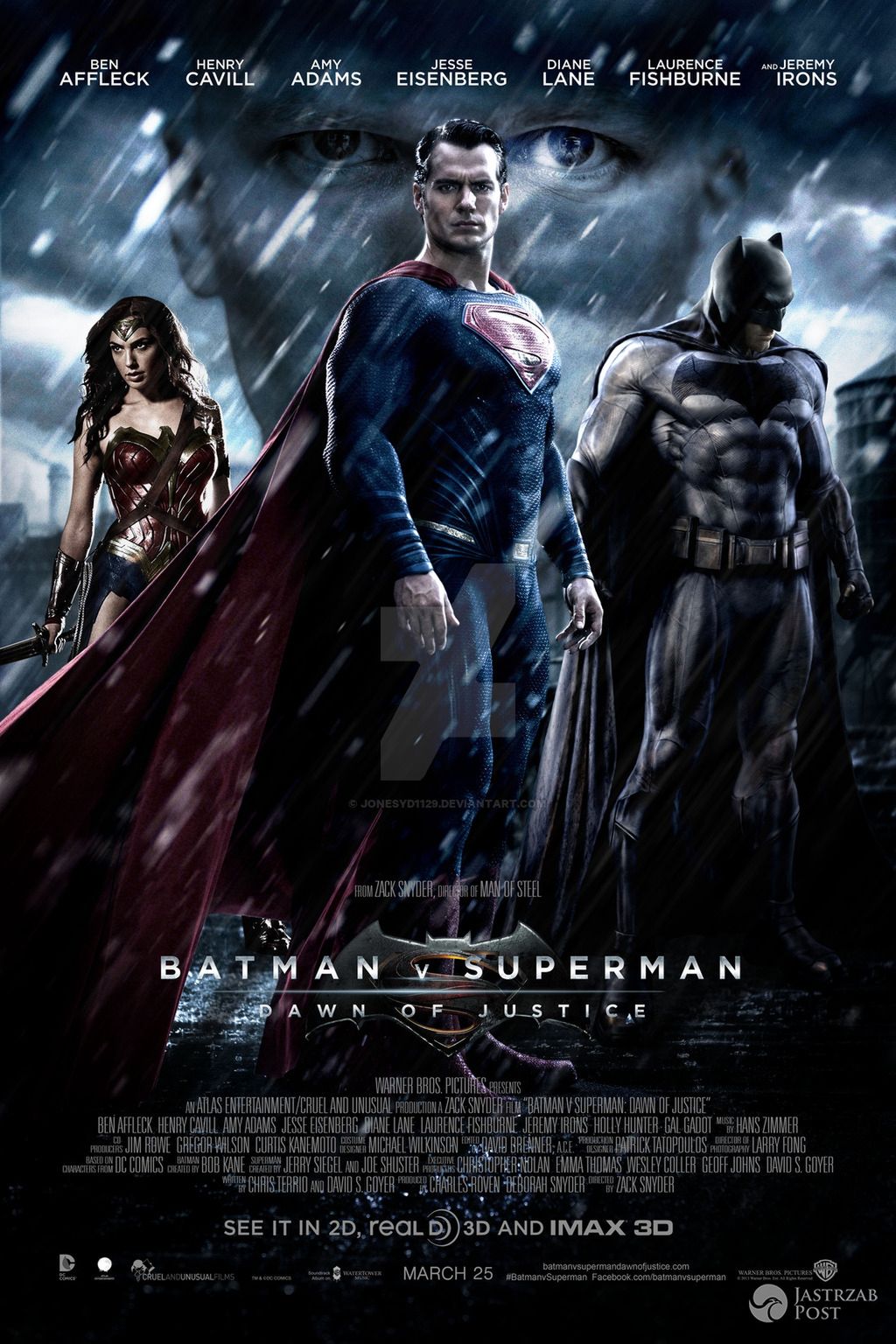 Plakat filmu Batman vs Superman. Wpadka w polskim dubbingu