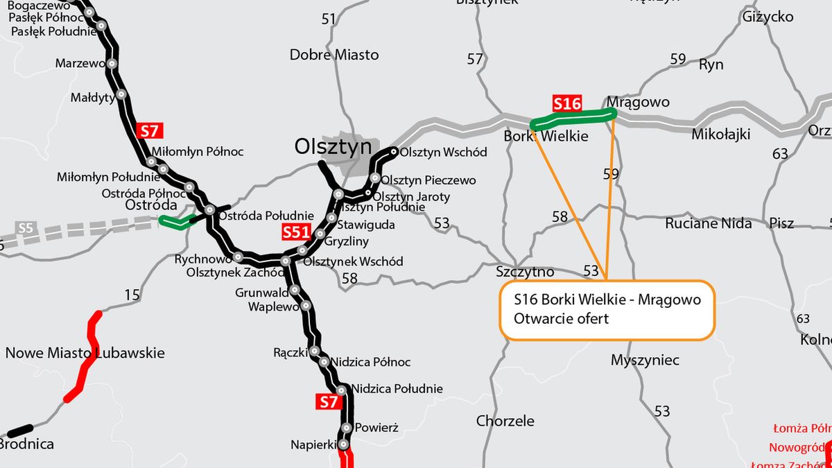 W ramach kontraktu ma powstać 16 km trasy S16.