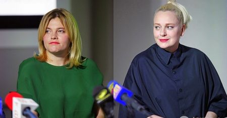 Ania Dąbrowska i Katarzyna Nosowska na otwarciu Muzeum Polskiej Piosenki
