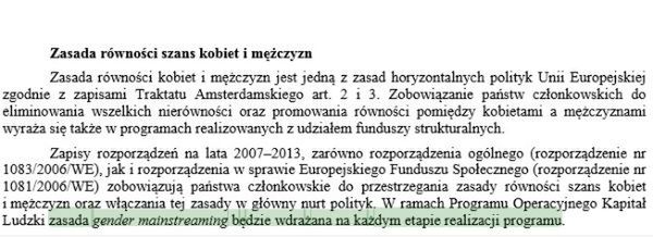 Ekipa Kaczyńskiego przyjęła "gender" w rządowym dokumencie