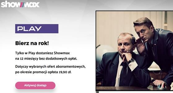 Masz telefon w Play? Możesz dostać roczny dostęp do Showmaksa za darmo