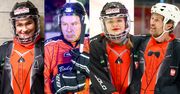 Gwiazdy na hokejowym meczu charytatywnym: Ewelina Lisowska, Mariusz Czerkawski, Julia Wróblewska, Bogdan Kalus