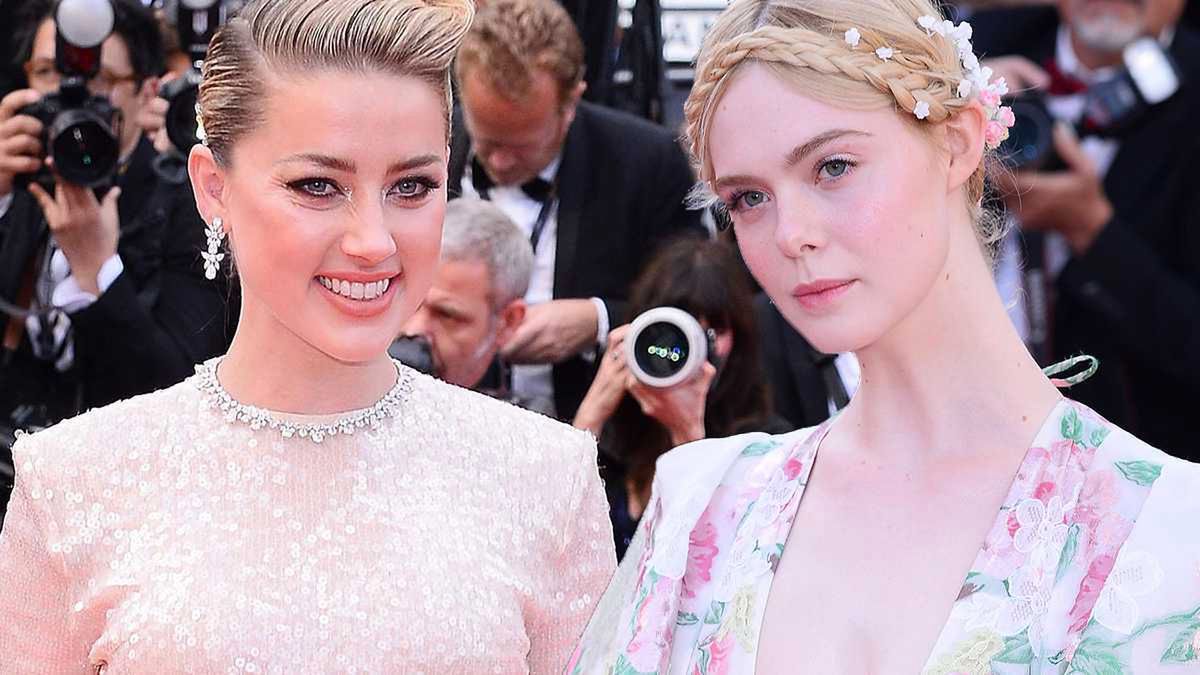 Cannes 2019. Ambasadorki L'Oreal Paris na czerwonym dywanie: Amber Heard i Elle Fanning zachwyciły w dziewczęcych kreacjach