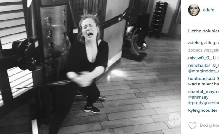 Adele trenuje na siłowni