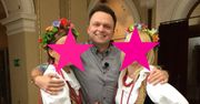 Szymon Hołownia ze sławnymi koleżankami. Ale się przebrały!