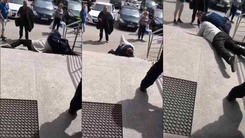 Nożownik dźgnął policjanta, który go obezwładniał
