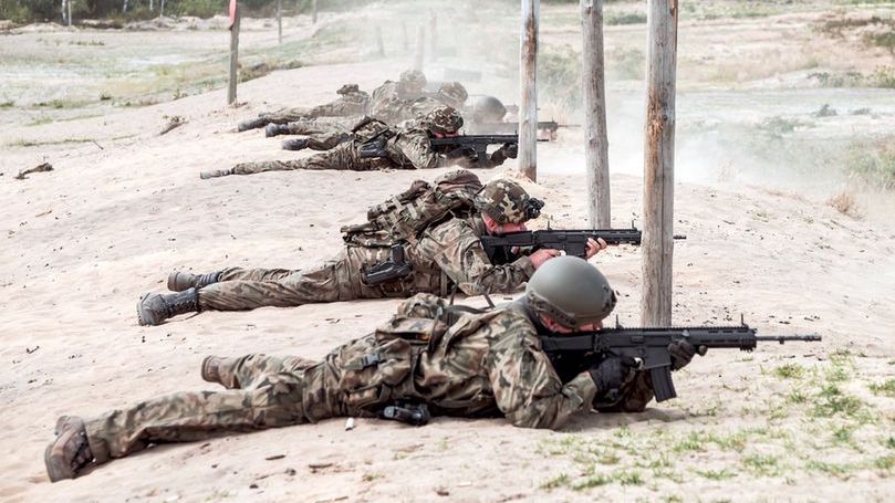 Podczas ćwiczeń WOT, karabinek Grot sprawdzał się znacznie lepiej, niż Beryl