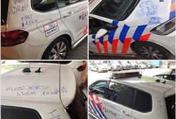 Polski wandal pomazał radiowóz w Holandii. Swoje "dzieło" podpisał "Poland"