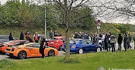 Eurorally. Niemiecka policja zatrzymała 120 ekskluzywnych aut. Użyto śmigłowców