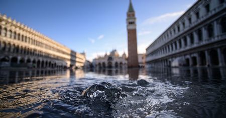 Wenecja. Plac św. Marka zamknięty. Powódź wdziera się do miasta