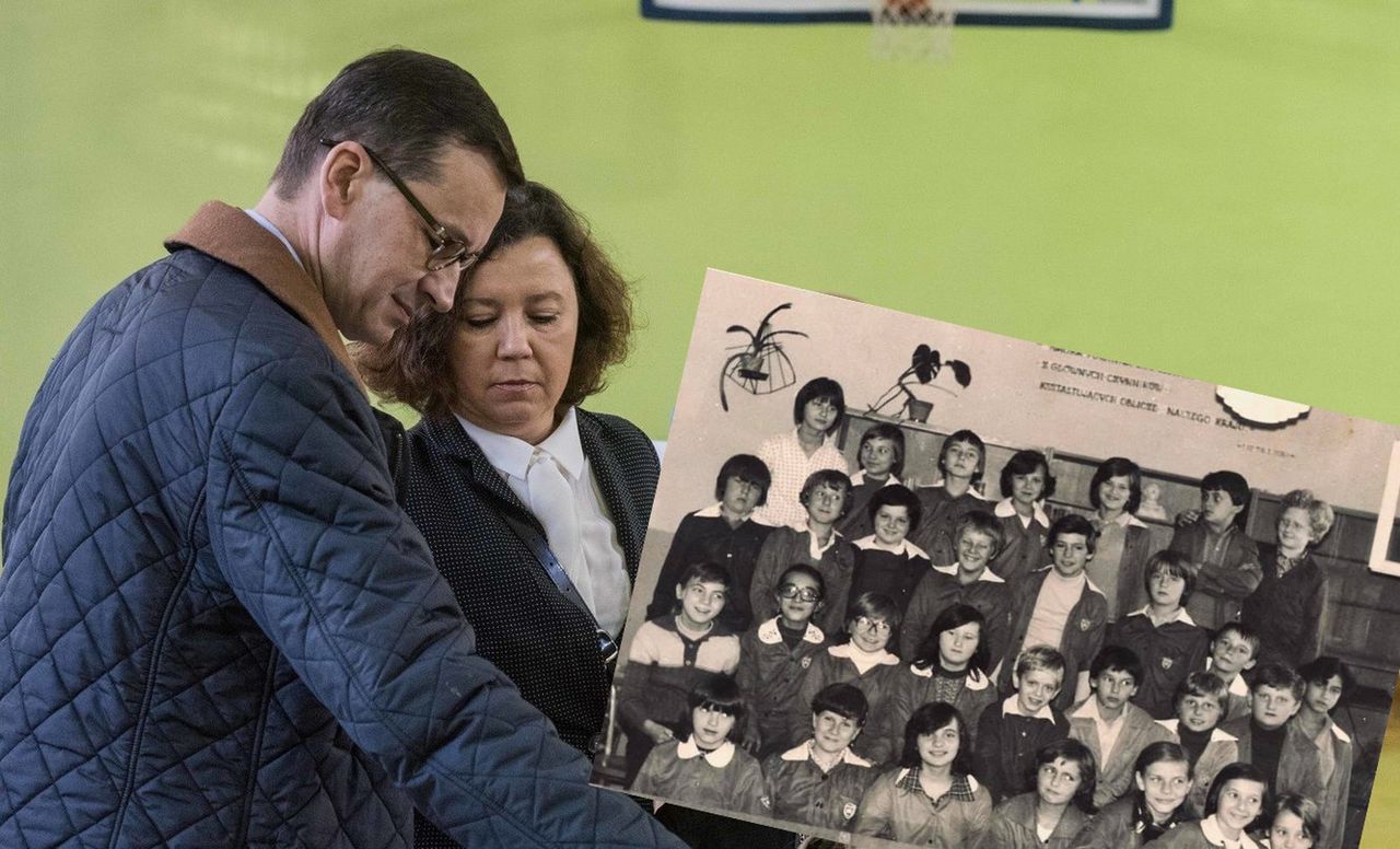 Mateusz Morawiecki pokazał zdjęcie z dzieciństwa. Jest na nim razem z żoną