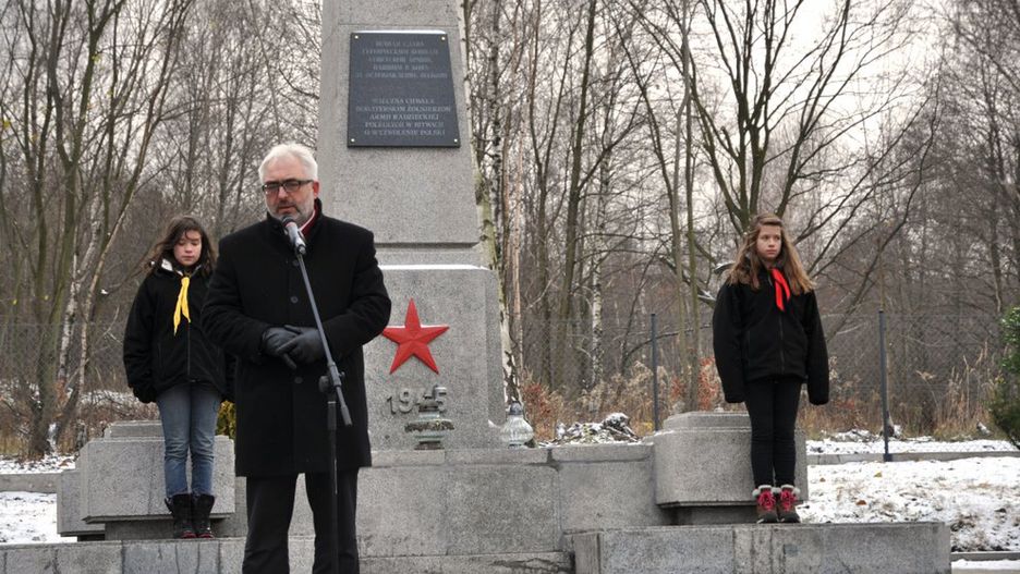 Otwarcie cmentarza Armii Czerwonej w Wałbrzychu.