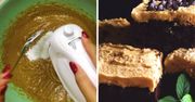 Ciasto brownie z masłem orzechowym i szpinakiem