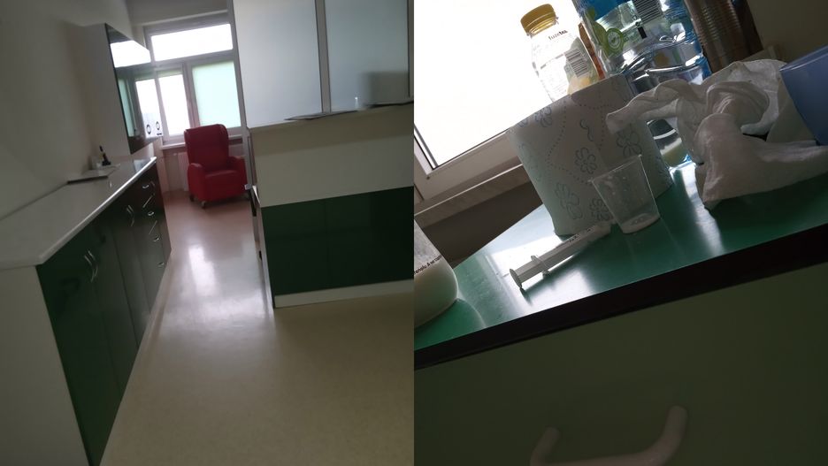 Pani Karolina zauważyła, że fotel od WOŚP stoi w dyżurce pielęgniarek.