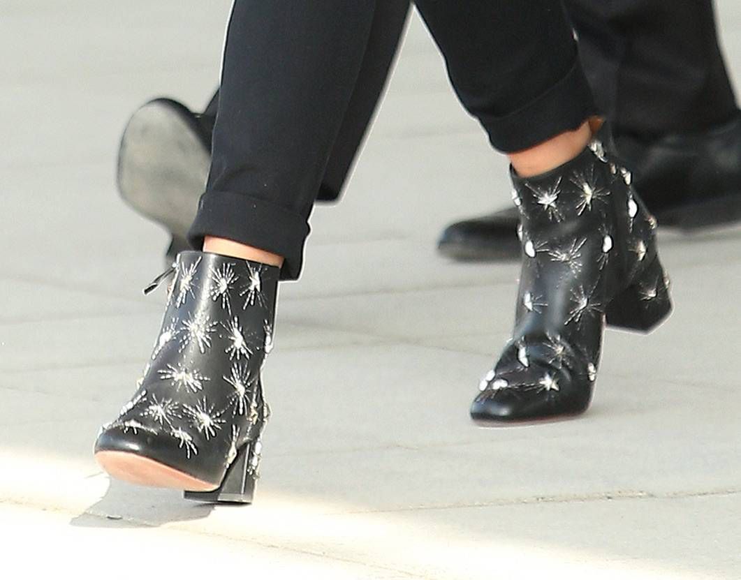 Anna Lewandowska w botkach Aquazzura